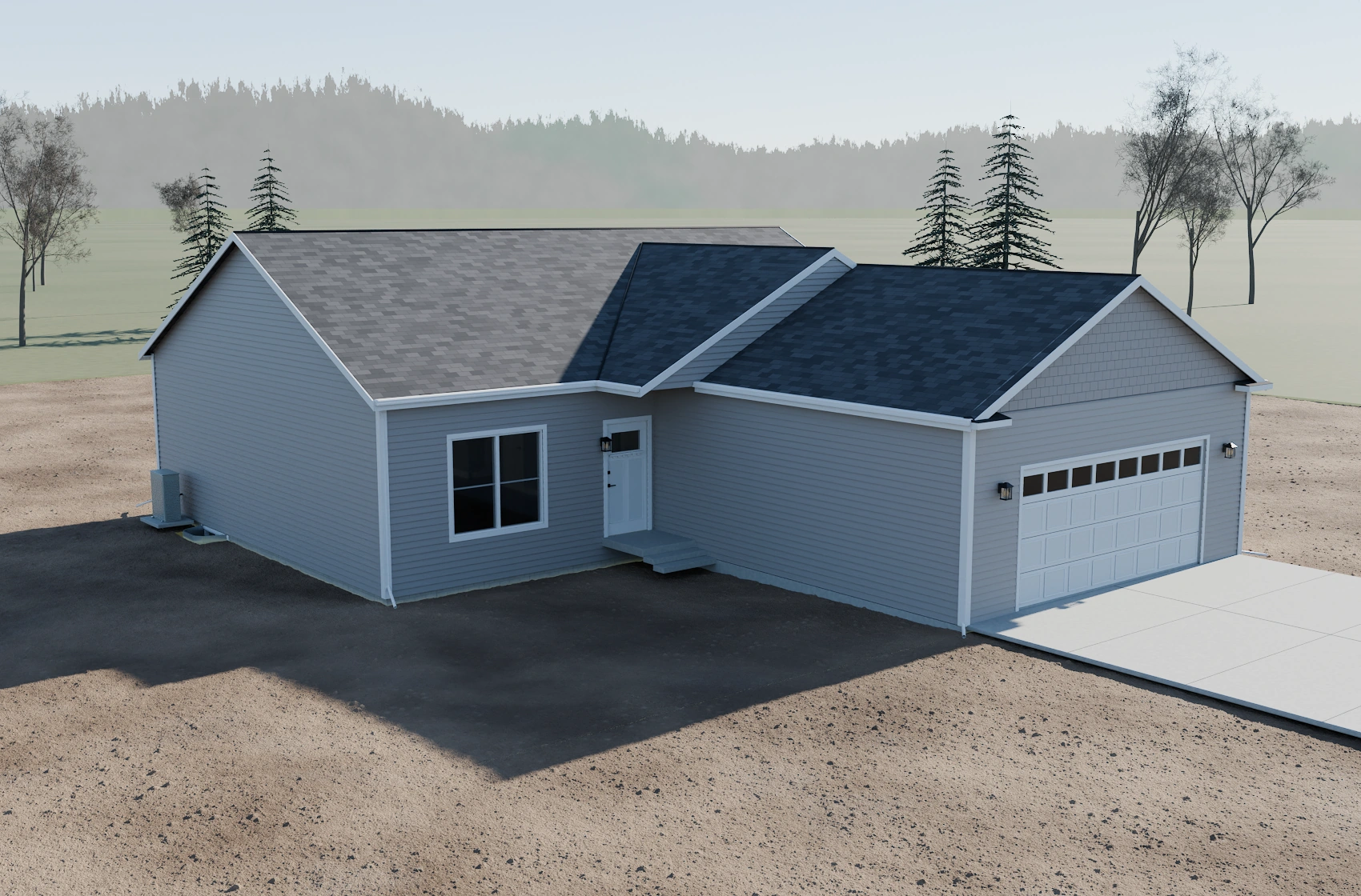 Exterior Blender reference render